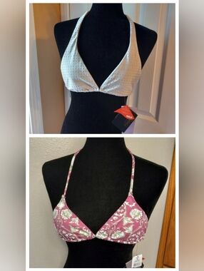 2 Cia Maritima Brazilian Bikini Swim Tops Size Small